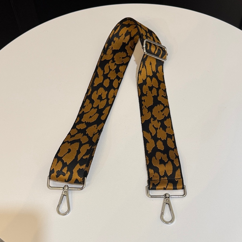 Adjustable Leopard Print Bag Strap - image 1